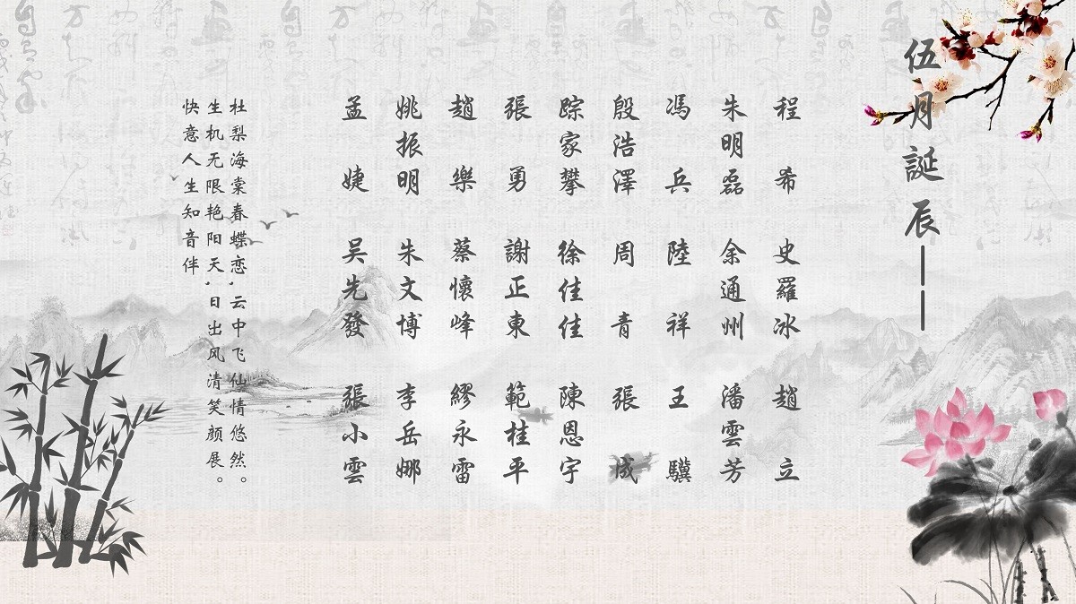 【生日祝?！抗ё?5月生日的員工生日快樂(lè )！