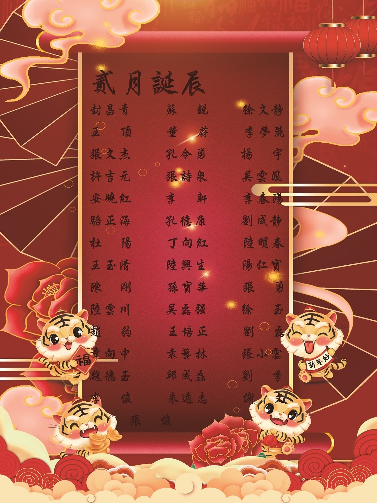 【生日祝?！抗ё?2月生日的員工生日快樂(lè )！
